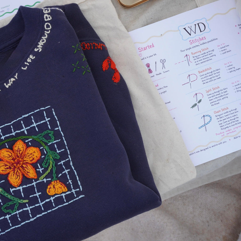 Wearable Journal Embroidery Kit